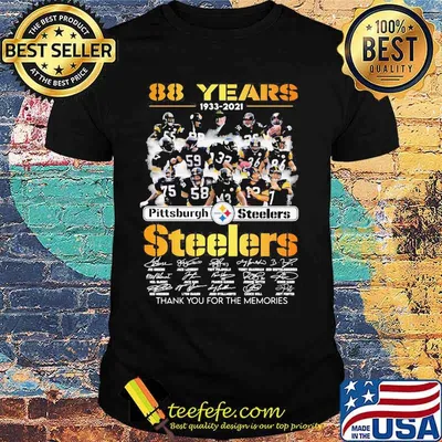 88 Years 1933 2021 Pittburgh Steeler Signature Shirt