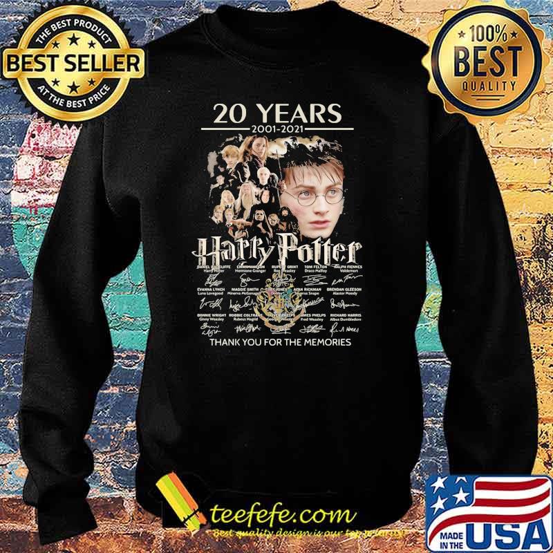 20 Years 2001 2021 Harry Potter Thank You For The Memories Signature Shirt Sweater 20 Years 2001 2021 Harry Potter Thank You For The Memories Signature Shirt Sweater