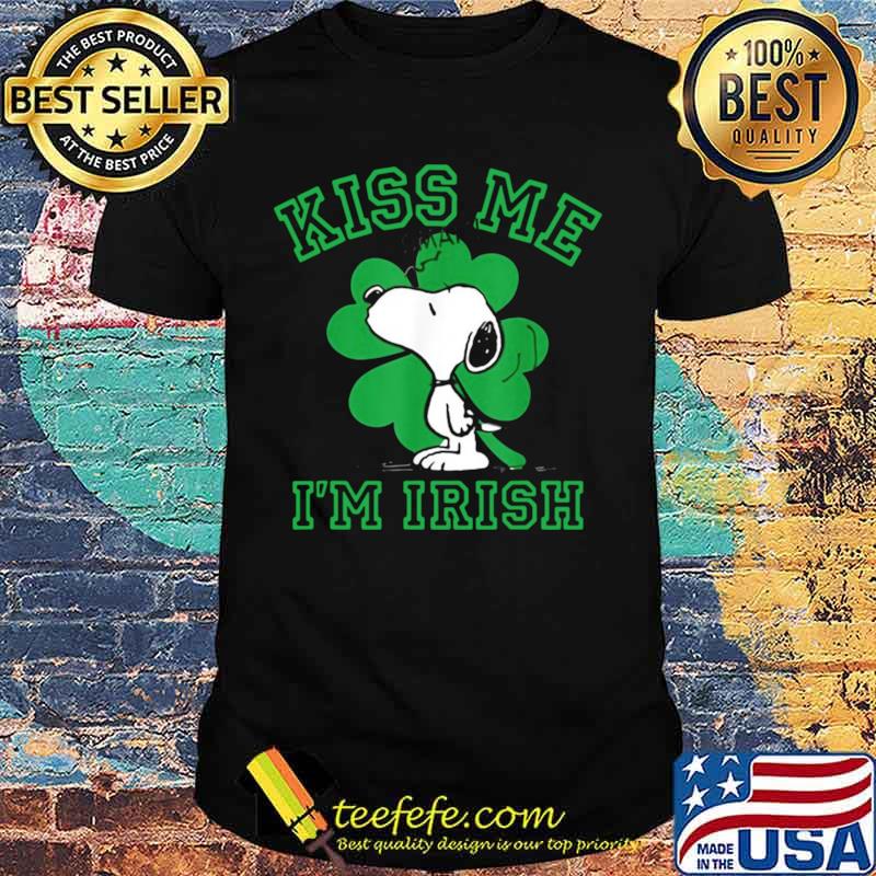 Kiss Me I’m Irish Smak Snoopy Patricks Day shirt