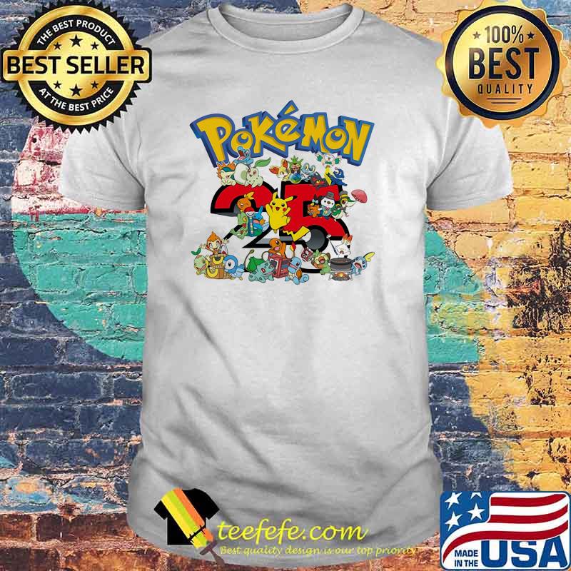 Pokemon 25th Anniversary Shirt Pokemon 25th Anniversary Shirt