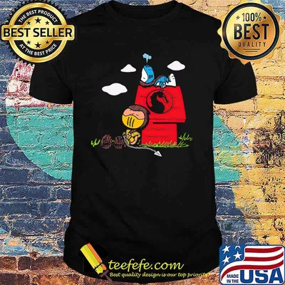 Draw Mortal Kombat Snoopy Vs Woodstock Shirt
