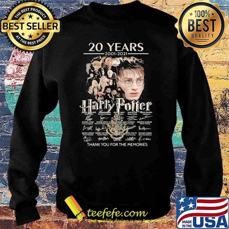 20 Years 2001 2021 Harry Potter Thank You For The Memories Signature Shirt Sweater 20 Years 2001 2021 Harry Potter Thank You For The Memories Signature Shirt Sweater