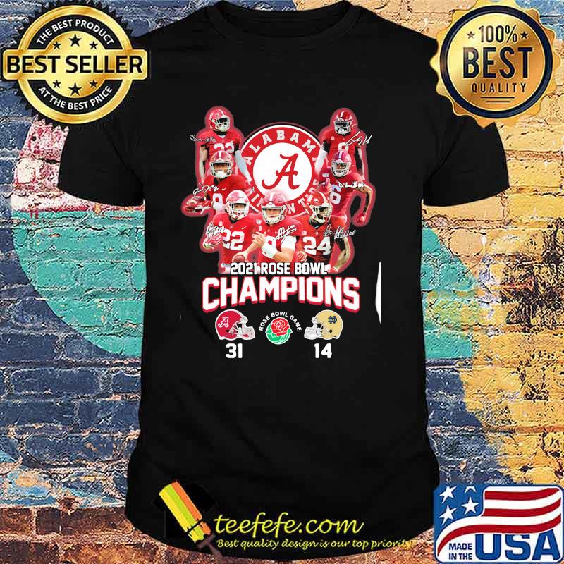2021 Alabama Crimson Tide Rose Bowl Champions Shirt