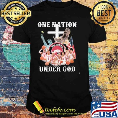 One Nation Under God Arkansas American Flag Shirt