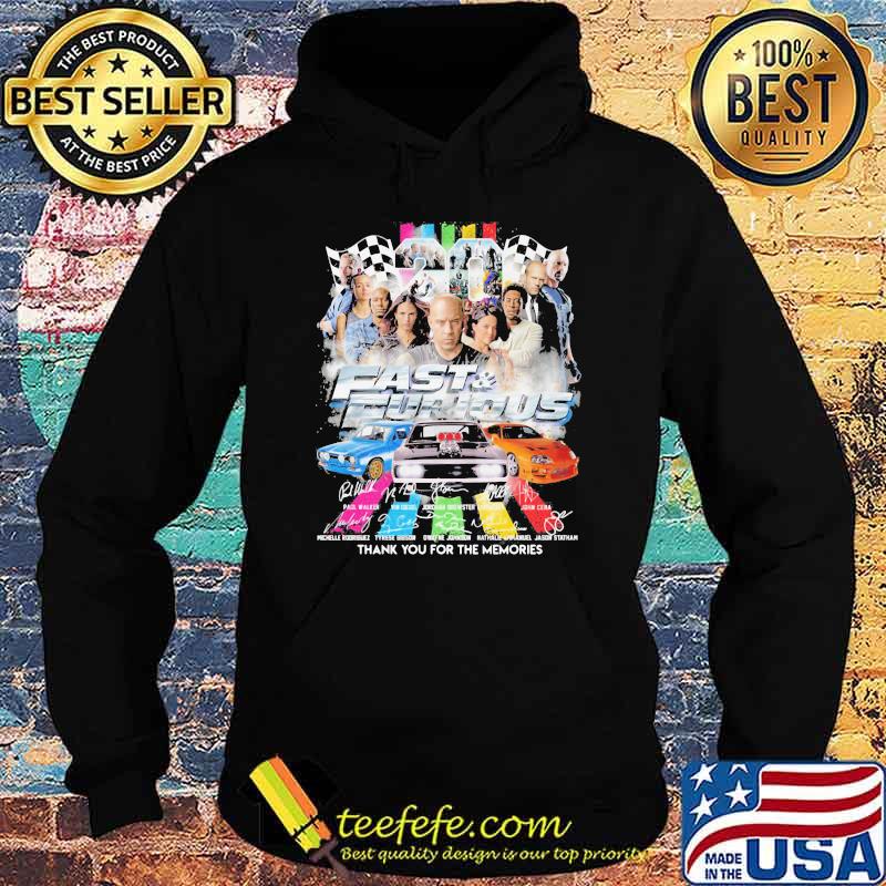 20 Fast And Furious Thank You For The Memories Signature Shirt Hoodie 20 Fast And Furious Thank You For The Memories Signature Shirt Hoodie