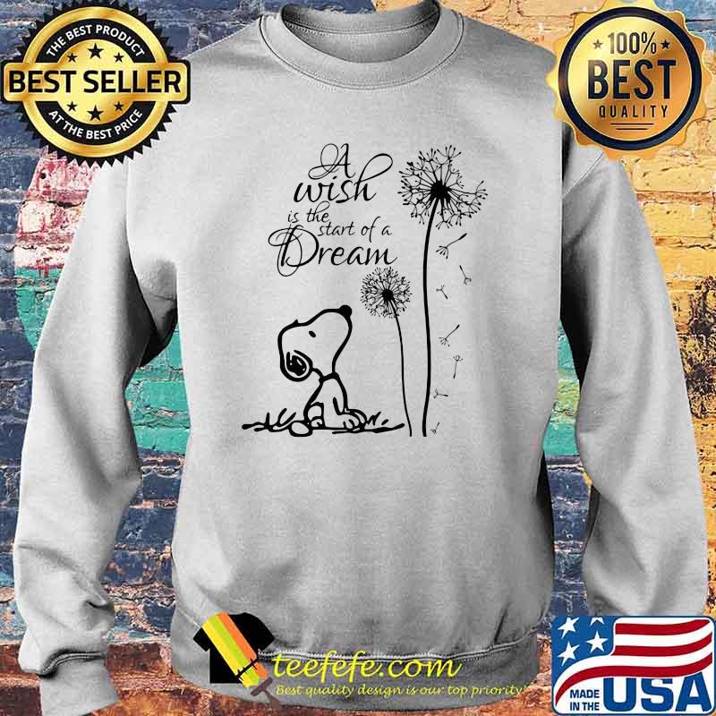 A Wish Is The Start Of A Dream Snooy Dandelion Shirt Sweater A Wish Is The Start Of A Dream Snooy Dandelion Shirt Sweater
