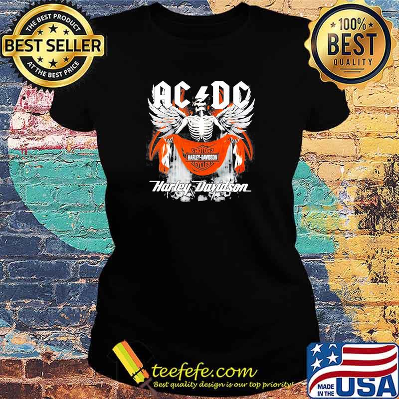 AC DC DEATH MOTOR HARLEY DAVIDSON CYCLES 2021 SHIRT Ladies tee AC DC DEATH MOTOR HARLEY DAVIDSON CYCLES 2021 SHIRT Ladies tee