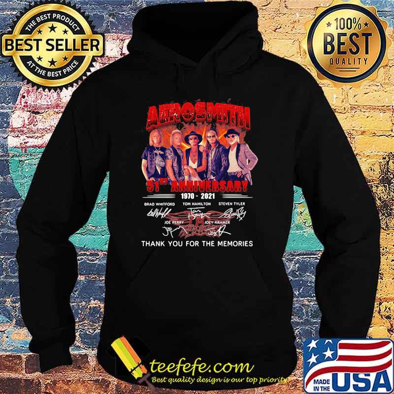 Aerosmith 51th Anniversary 1970 2021 Thank You For The Memories Signature Shirt Hoodie Aerosmith 51th Anniversary 1970 2021 Thank You For The Memories Signature Shirt Hoodie