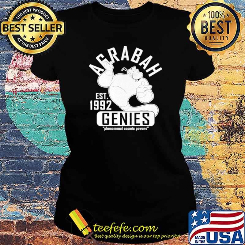 Aladdin Genie Collegiate Sports Graphic Shirt Ladies tee Aladdin Genie Collegiate Sports Graphic Shirt Ladies tee