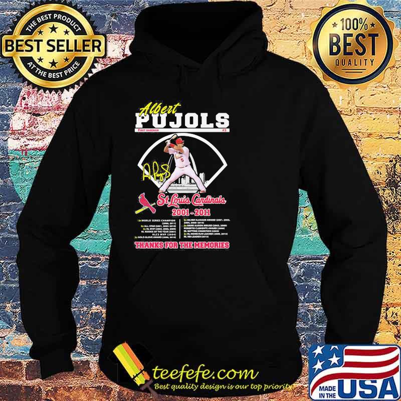 Albert Pujols Louis Cardinals 2001 2014 Thank You For The Memories Shirt Hoodie Albert Pujols Louis Cardinals 2001 2014 Thank You For The Memories Shirt Hoodie