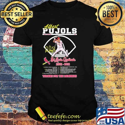 Albert Pujols Louis Cardinals 2001 2014 Thank You For The Memories Shirt