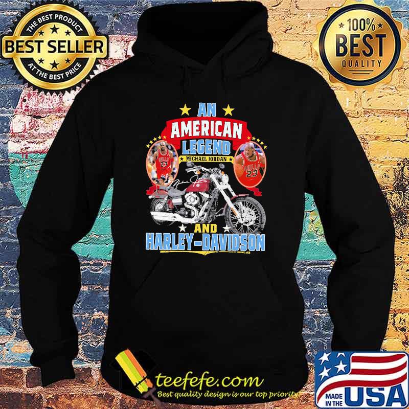 An American Legend Michael Jordan And Harley Davidson Signature Shirt Hoodie An American Legend Michael Jordan And Harley Davidson Signature Shirt Hoodie