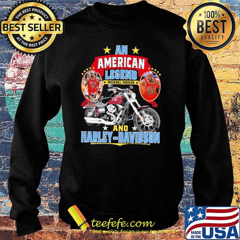 An American Legend Michael Jordan And Harley Davidson Signature Shirt Sweater An American Legend Michael Jordan And Harley Davidson Signature Shirt Sweater