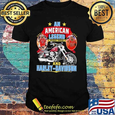 An American Legend Michael Jordan And Harley Davidson Signature Shirt