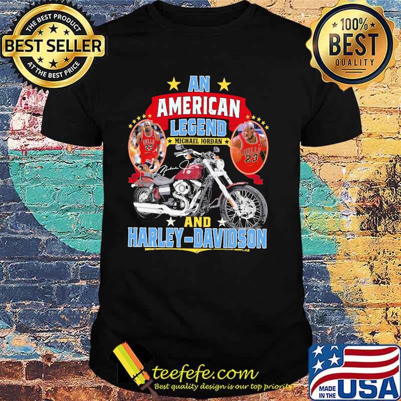 An American Legend Michael Jordan And Harley Davidson Signature Shirt An American Legend Michael Jordan And Harley Davidson Signature Shirt