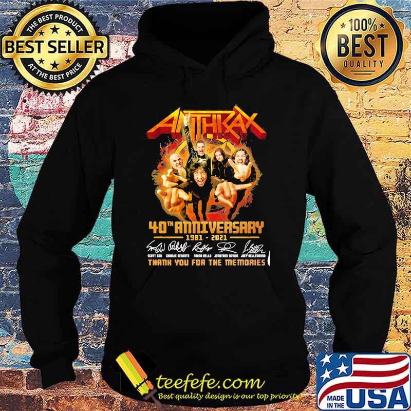 Anthizax 40th Anniversary 1981-2021 Thank You For The Memories Shirt Hoodie Anthizax 40th Anniversary 1981-2021 Thank You For The Memories Shirt Hoodie