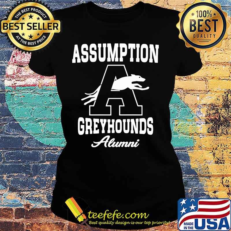 Assumption Greyhounds Alumni Shirt Ladies tee Assumption Greyhounds Alumni Shirt Ladies tee