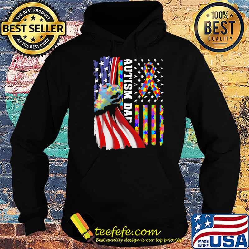 Autism American Flag Shirt Hoodie Autism American Flag Shirt Hoodie