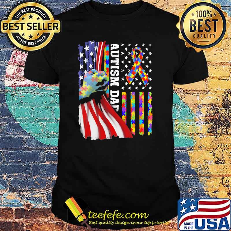 Autism American Flag Shirt