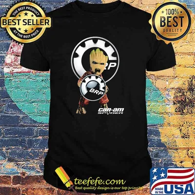 Baby Groot Hug Can Am Spyder Brp Logo Shirt