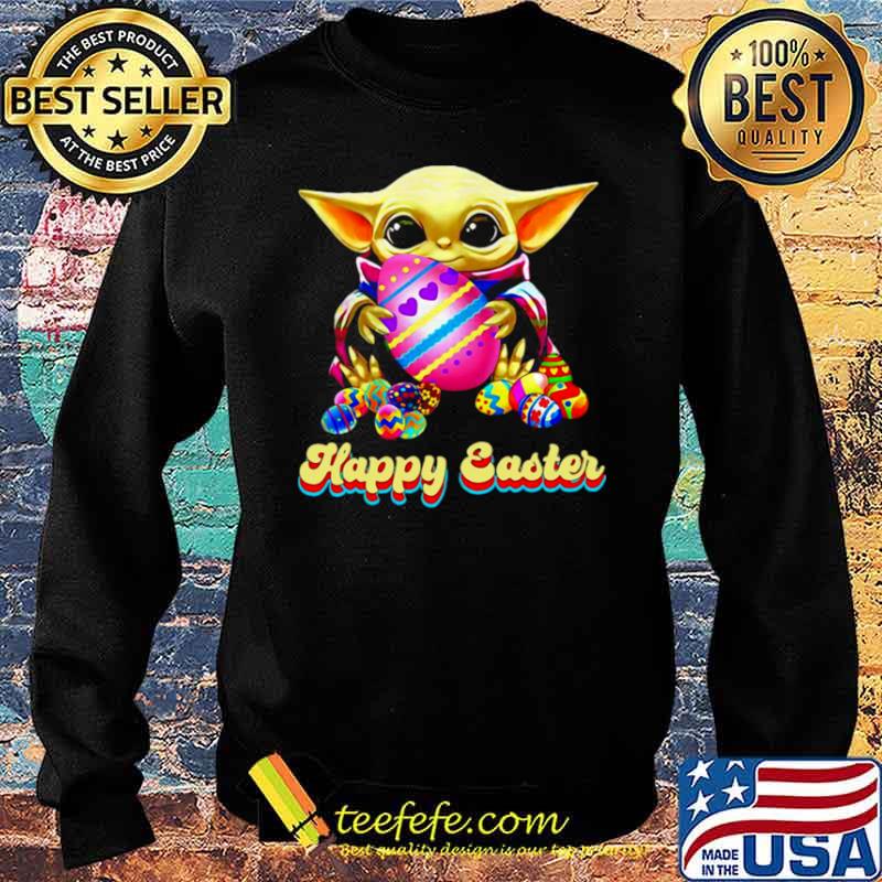 Baby Yoda Hug Easter Egg Happy Easter 2021 Sweater Baby Yoda Hug Easter Egg Happy Easter 2021 Sweater