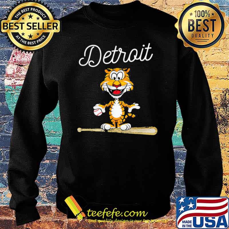 Baseball-Distressed-1-Tiger-Mascot-Shirt Sweater Baseball-Distressed-1-Tiger-Mascot-Shirt Sweater