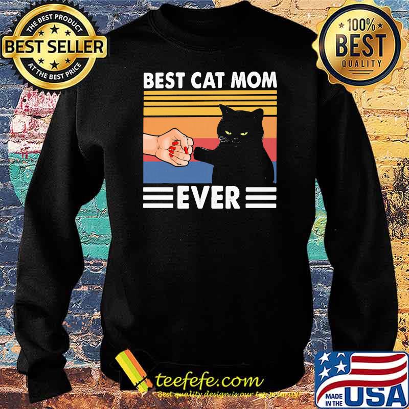 Best Cat Mom Ever Black Cat Vintage Shirt Sweater Best Cat Mom Ever Black Cat Vintage Shirt Sweater