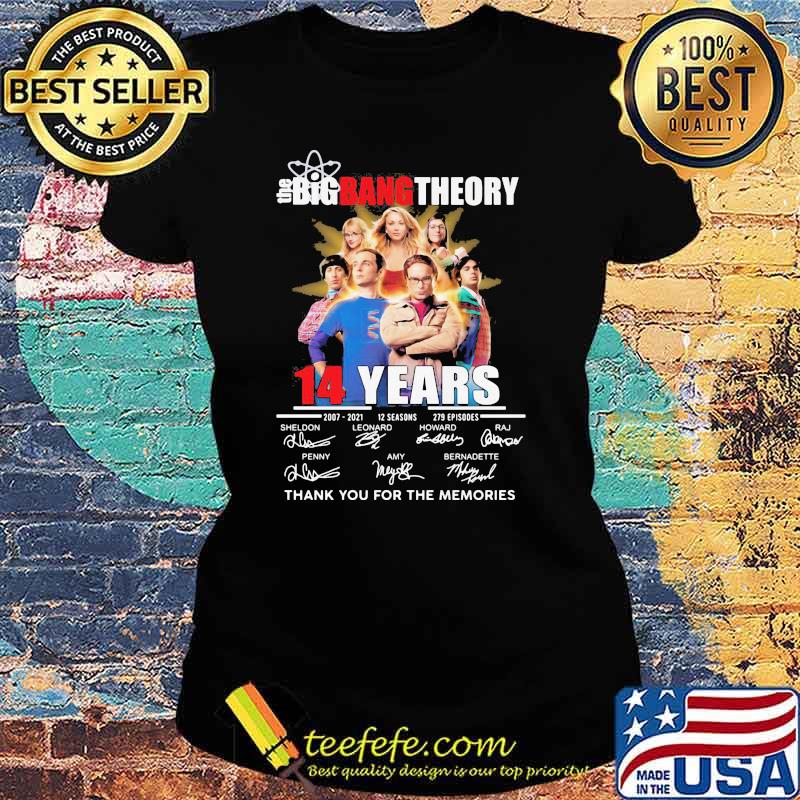 Bigbang Theory 14 Years Thank You For The Memories Shirt Ladies tee Bigbang Theory 14 Years Thank You For The Memories Shirt Ladies tee