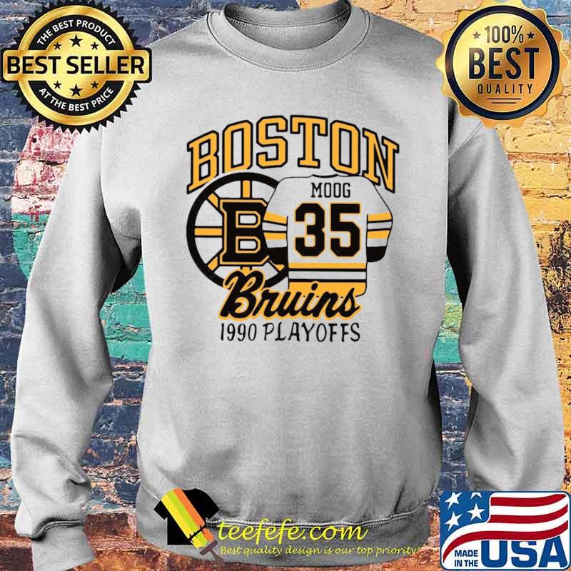 Boston Moog 35 Bruins 1990 playoffs Sweater Boston Moog 35 Bruins 1990 playoffs Sweater