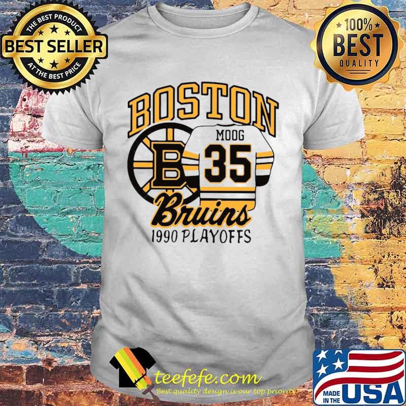 Boston Moog 35 Bruins 1990 playoffs shirt Boston Moog 35 Bruins 1990 playoffs shirt