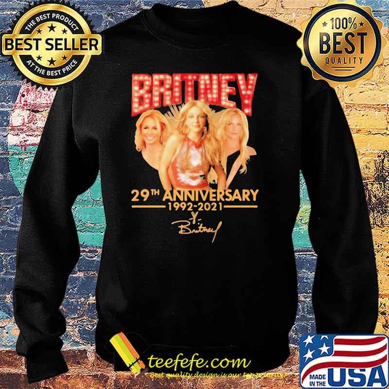 BRITNEY 29TH ANNIVERSARY 1992 2021 SIGNATURE SHIRT Sweater BRITNEY 29TH ANNIVERSARY 1992 2021 SIGNATURE SHIRT Sweater