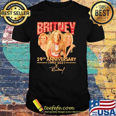 BRITNEY 29TH ANNIVERSARY 1992 2021 SIGNATURE SHIRT