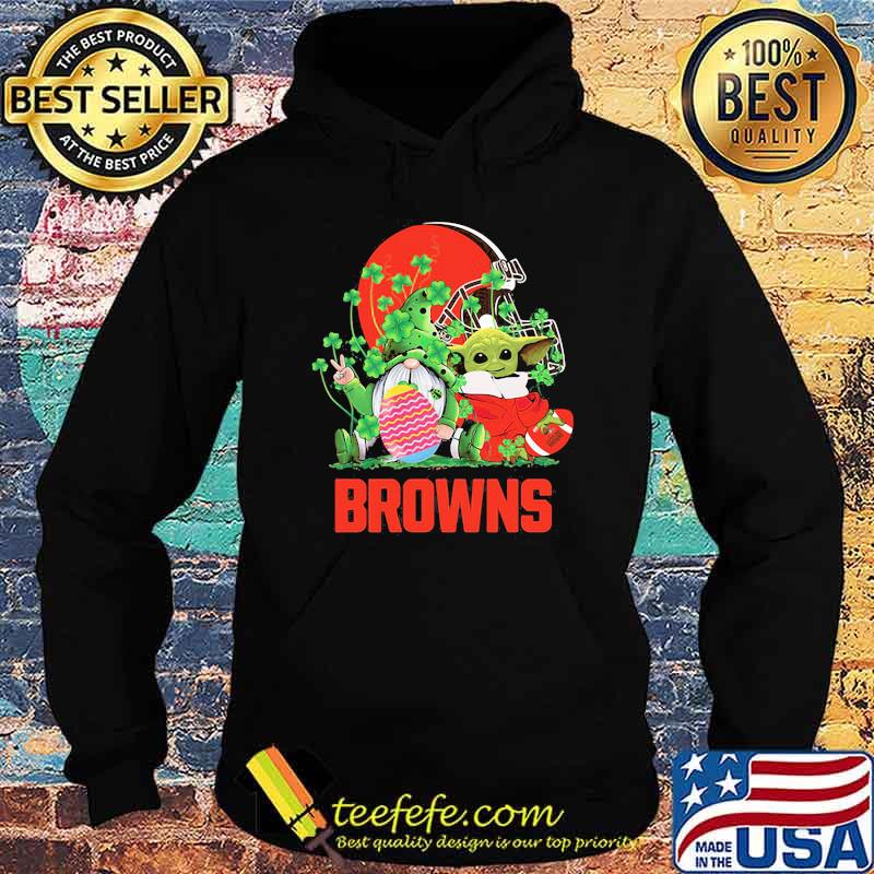 Browns Football Baby Yoda Vs Gnome Happy Easters And St Patricks Day Shirt Hoodie Browns Football Baby Yoda Vs Gnome Happy Easters And St Patricks Day Shirt Hoodie