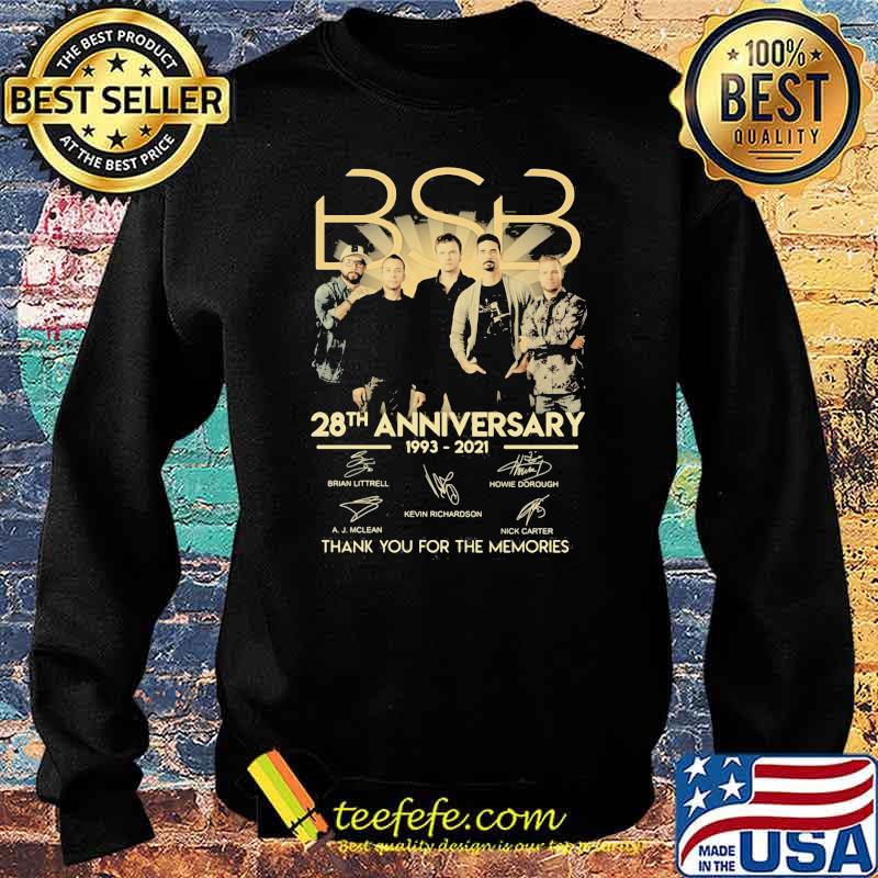 Bsb 28th Anniversary 1993 2021 Thank You For The Memories Signature Shirt Sweater Bsb 28th Anniversary 1993 2021 Thank You For The Memories Signature Shirt Sweater