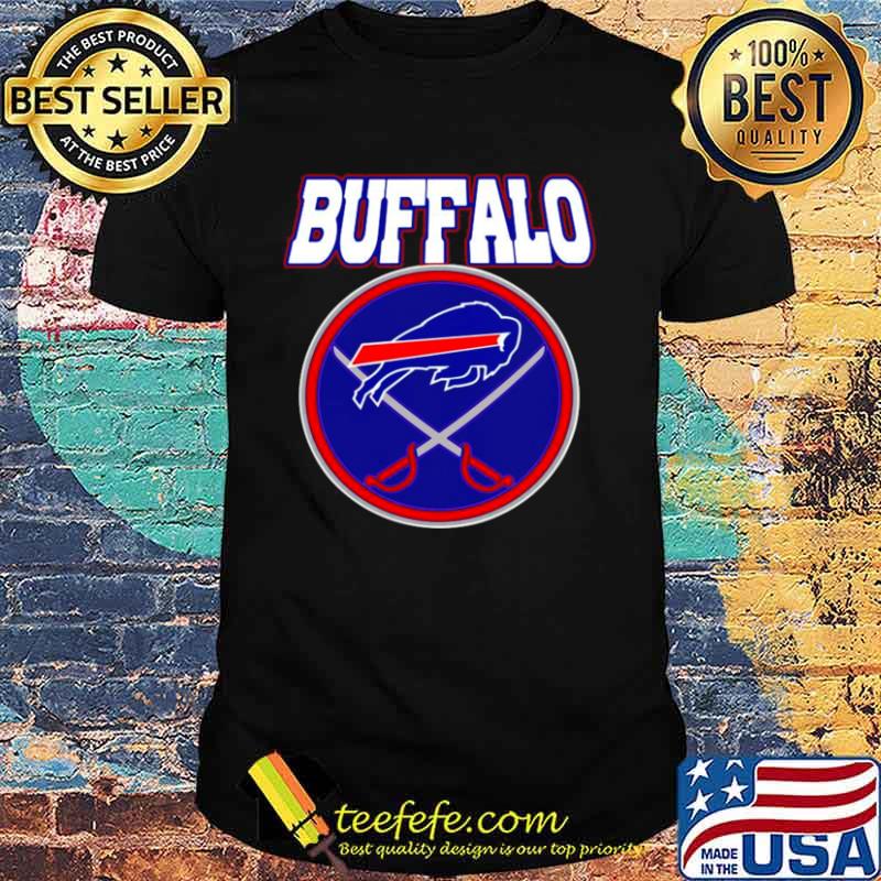 Buffalo Bills Buffalo Sabres X Bills Mash up shirt Buffalo Bills Buffalo Sabres X Bills Mash up shirt