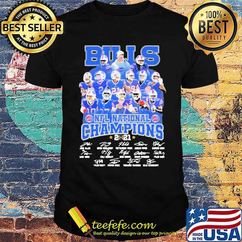 Buffalo Bills NFL National Champions 2021 Signatures Thanks Shirt