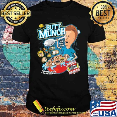 Butt Munch Cereal Beavis And Butthead Shirt