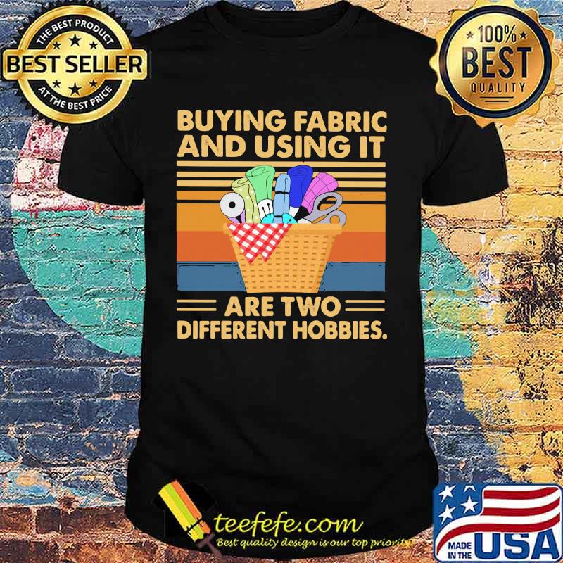 Buying Fabric And Using It Are Two Different Hbbies Vintage Shirt