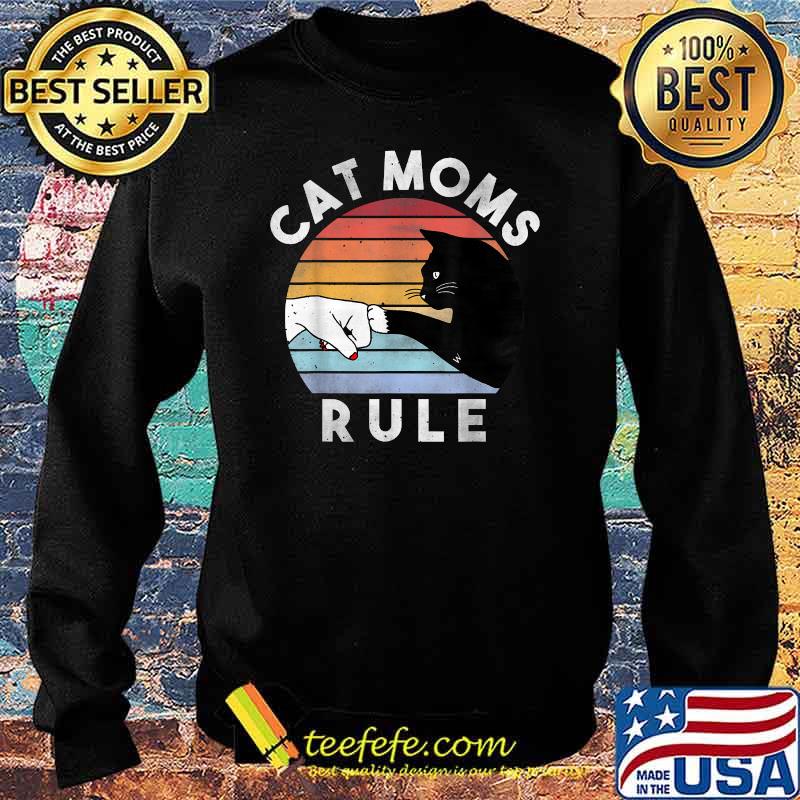 Cat Moms Rule Vintage Shirt Sweater Cat Moms Rule Vintage Shirt Sweater