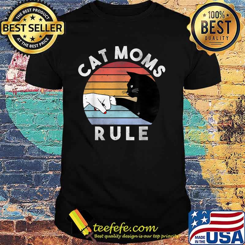 Cat Moms Rule Vintage Shirt