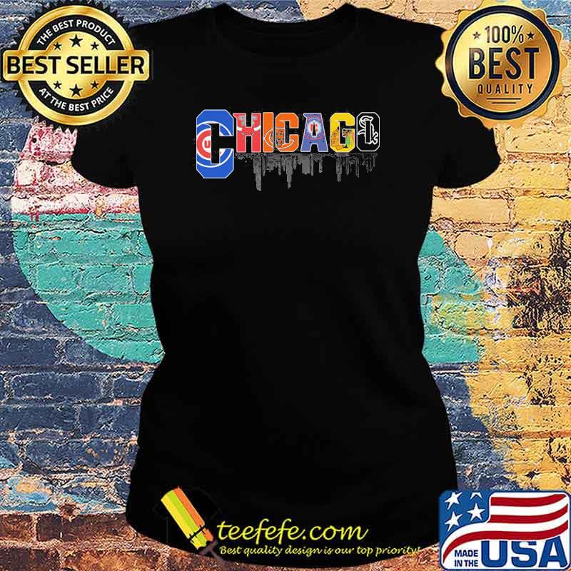 Chicago All Team Baseball Shirt Ladies tee Chicago All Team Baseball Shirt Ladies tee