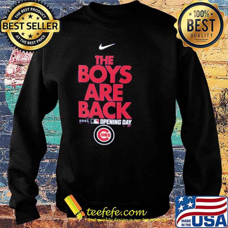 Chicago Cubs Nike Royal 2021 Opening Day Phrase Sweater Chicago Cubs Nike Royal 2021 Opening Day Phrase Sweater