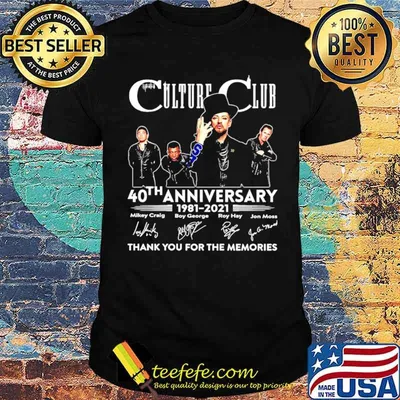 Culture Club 40th Anniversary 1981 2021 Signatures Thank You For The Memories Shirt