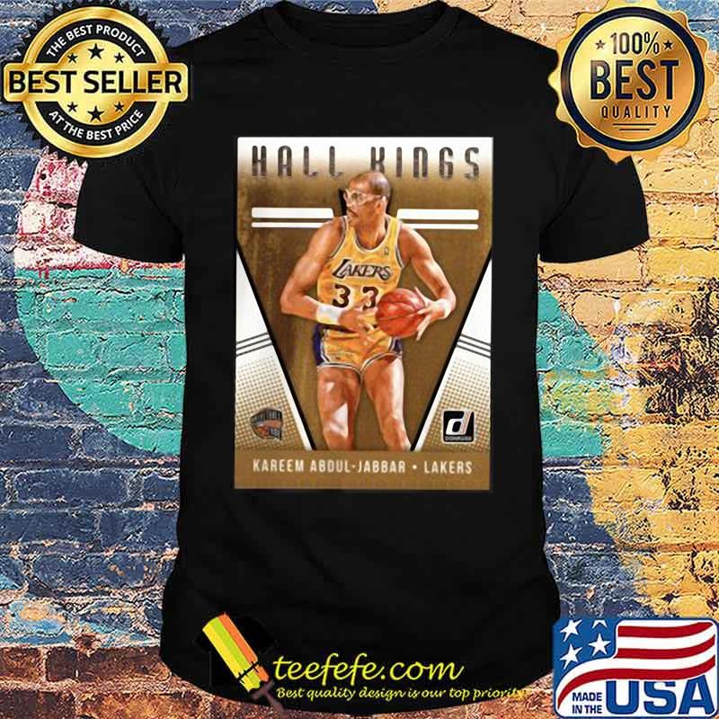 Cute 2018 2019 Donruss Hall Kings Basketball Card 12 Kareem Abdul Jabbar Los Angeles Lakers Shirt