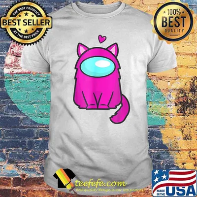 Cute Cat Astronaut A.Mong Me Or Us Nerdy Girl Gamer Shirt
