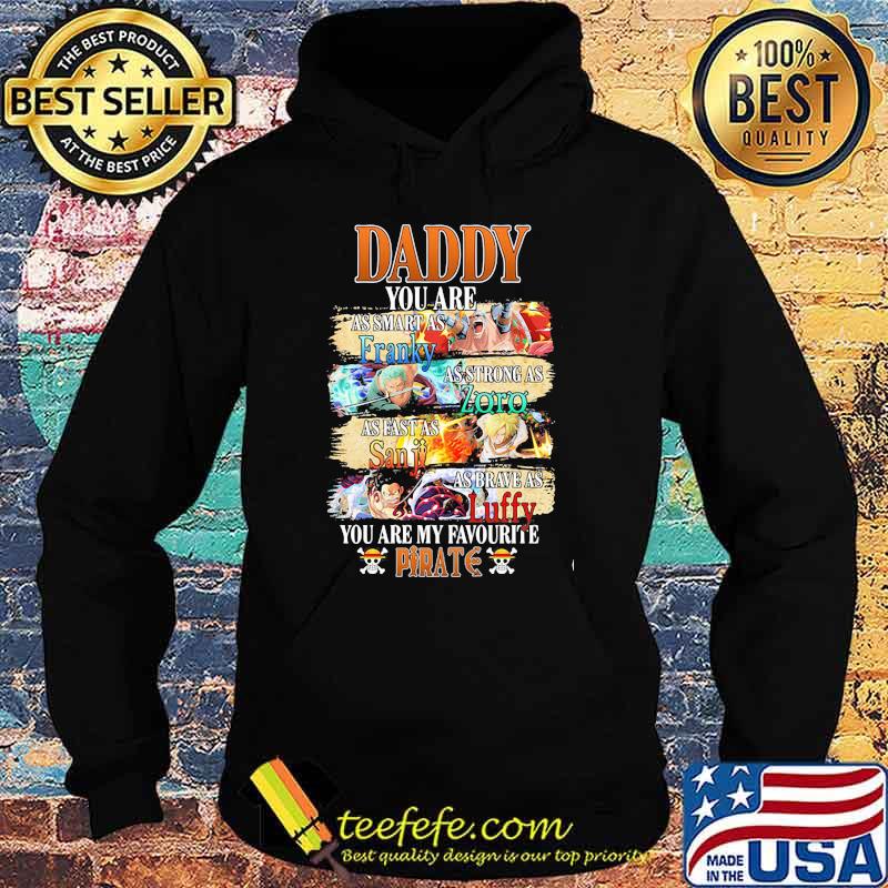 Daddy You Are As Smart As Franky As Strong As Zoro As Fast As Sanji As Brave As Luffy You Are My Favorite Pirate Happy Father Day Shirt Hoodie Daddy You Are As Smart As Franky As Strong As Zoro As Fast As Sanji As Brave As Luffy You Are My Favorite Pirate Happy Father Day Shirt Hoodie
