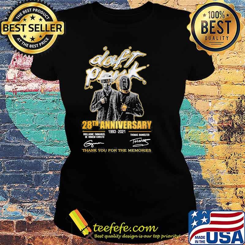 Daft Punk 1993 2021 Thank You For The Memories Shirt Ladies tee Daft Punk 1993 2021 Thank You For The Memories Shirt Ladies tee