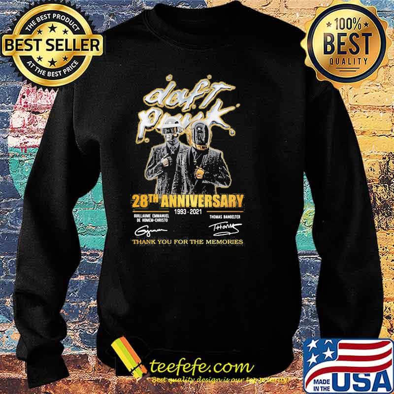 Daft Punk 1993 2021 Thank You For The Memories Shirt Sweater Daft Punk 1993 2021 Thank You For The Memories Shirt Sweater