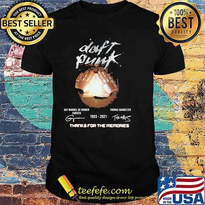 Daft Punk 1993 2021 Thanks For The Memories Signature Shirt