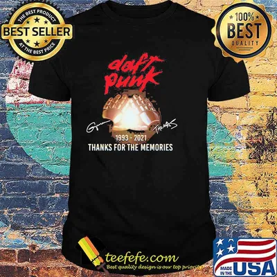 Daft Punk Thank You For The Memories Signature 2021 Shirt